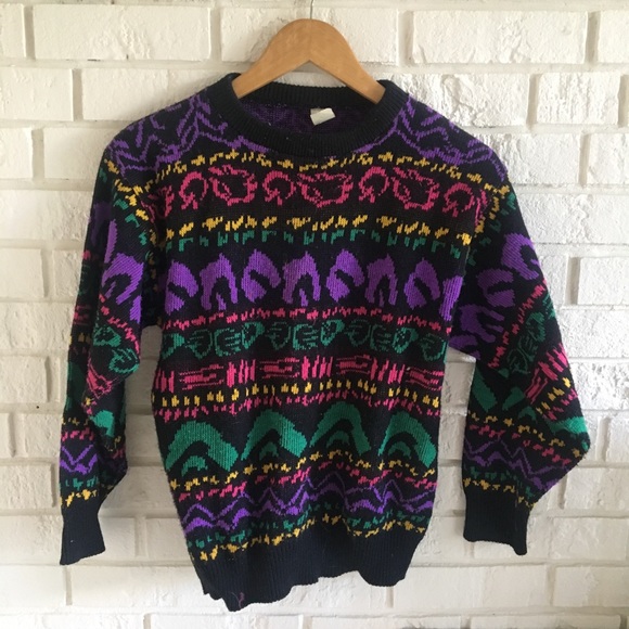 Vintage Sweaters Vintage 8s Ugly Sweater Poshmark